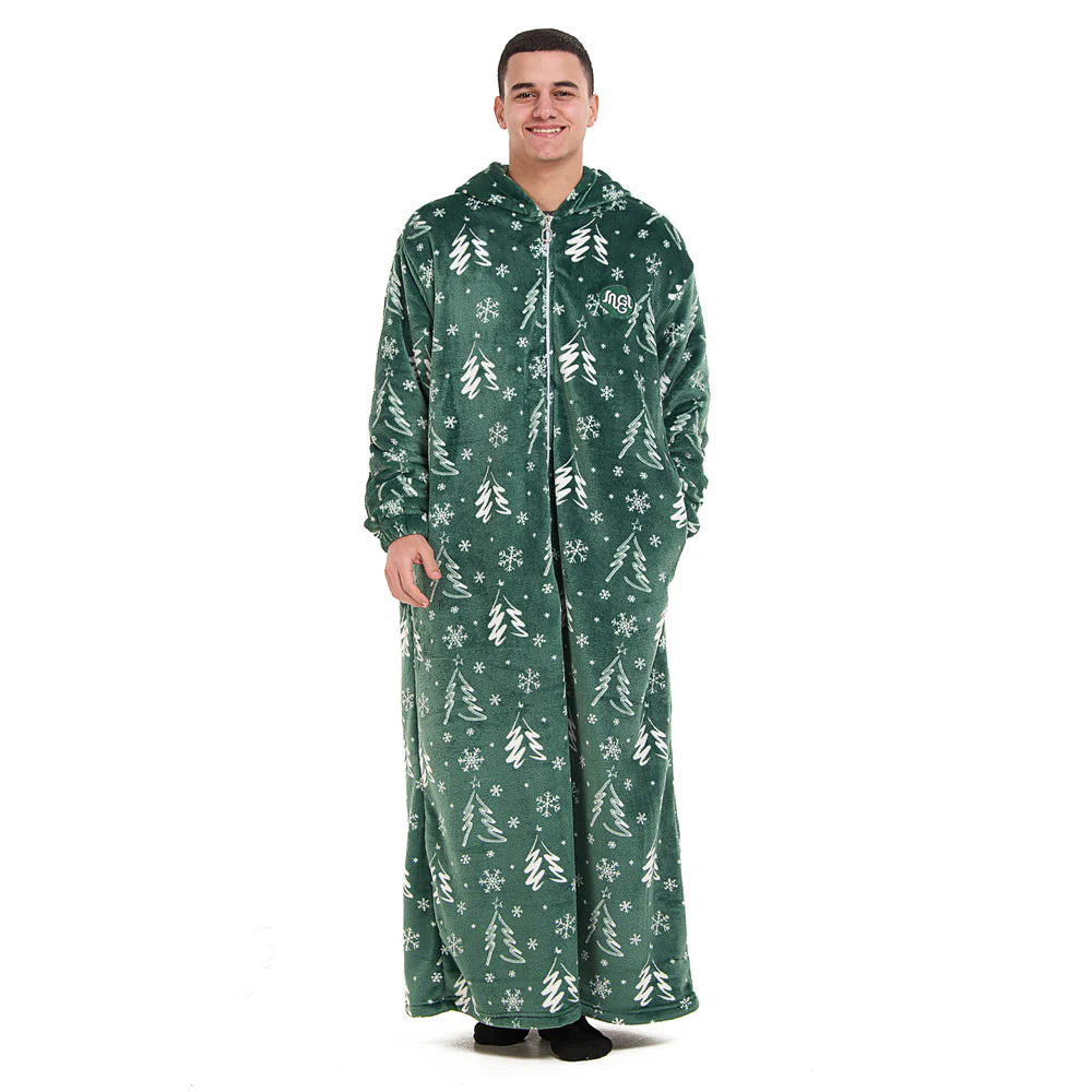 Snuggs Wearable Blanket Monk Green Christmas Tree - Image 4