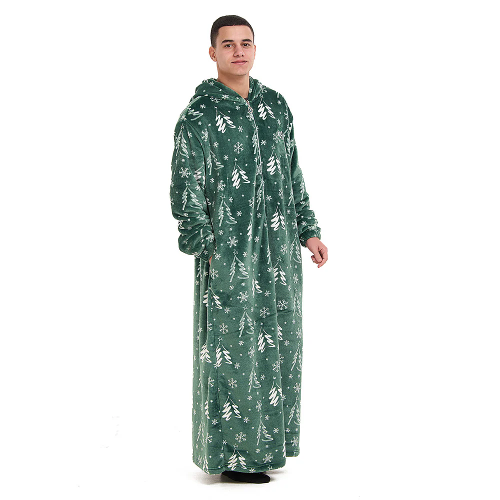 Snuggs Wearable Blanket Monk Green Christmas Tree - Image 5