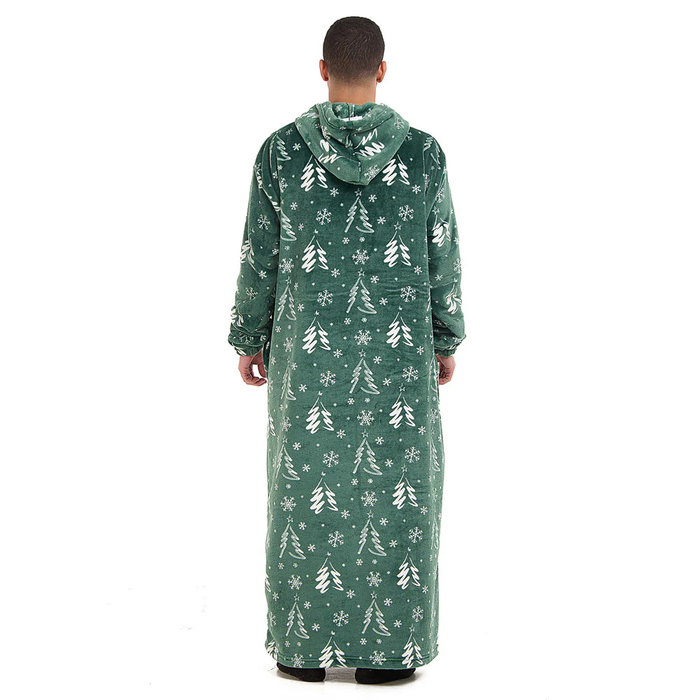 Snuggs Wearable Blanket Monk Green Christmas Tree - Image 6
