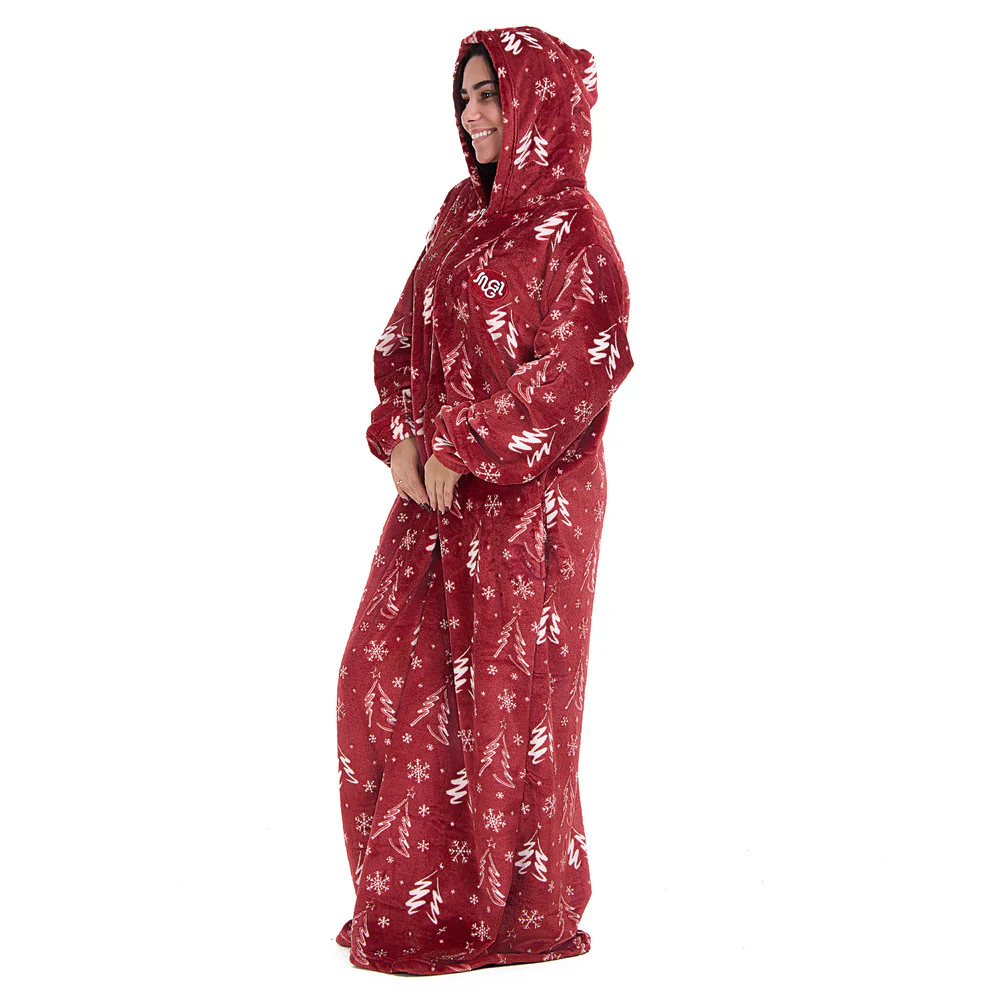 Snuggs Wearable Blanket Monk Red Christmas Tree - Image 2