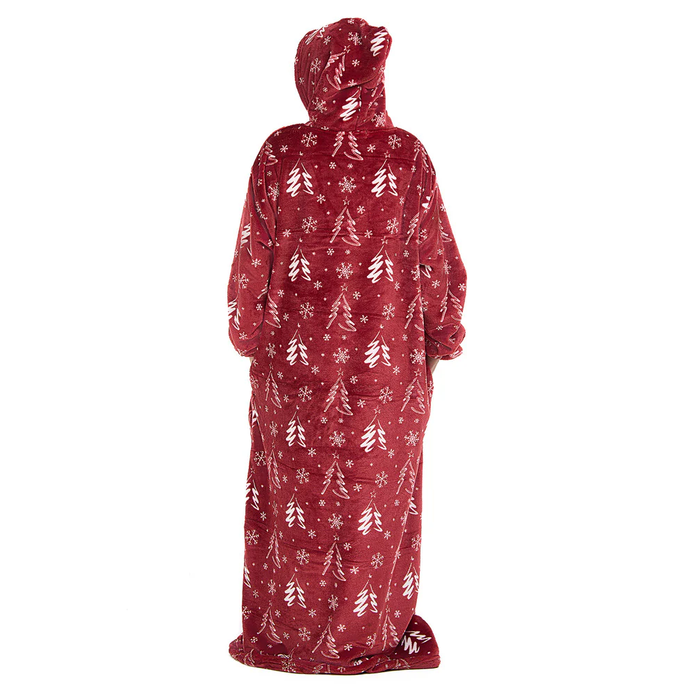 Snuggs Wearable Blanket Monk Red Christmas Tree - Image 4