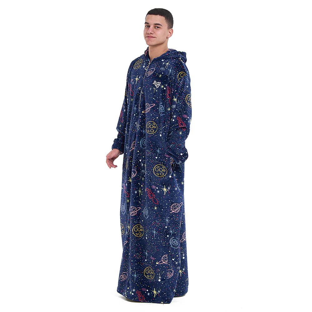 Snuggs Wearable Blanket Monk Dark Blue Space - Image 3