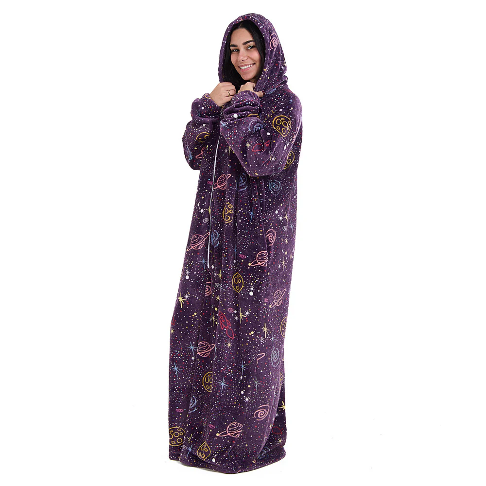 Snuggs Wearable Blanket Monk Purple Space - Image 3