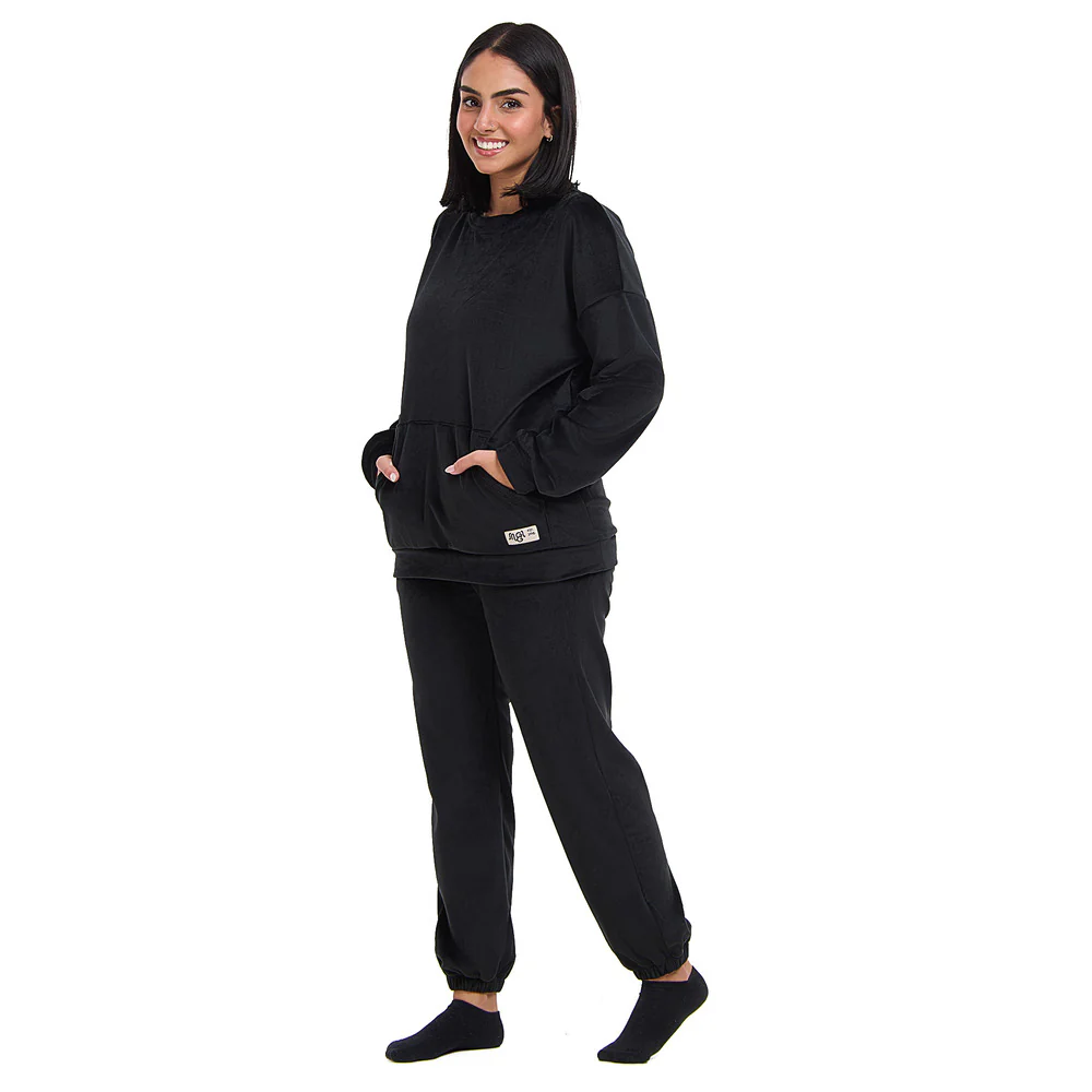 Snuggs women winter pajama Black Set - Image 3
