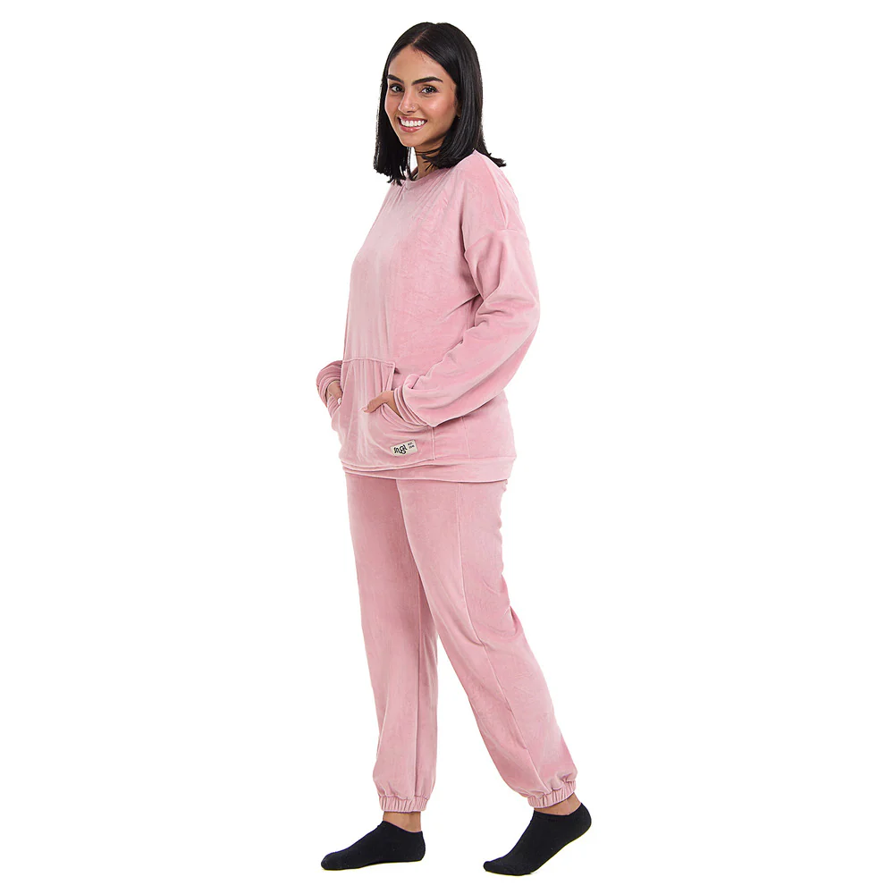 Snuggs women winter pajama Cashmere Set - Image 3