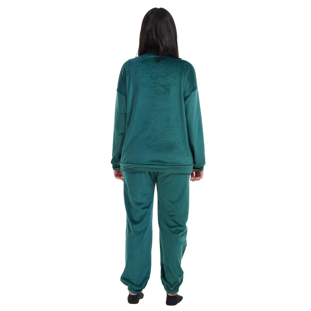 Snuggs women winter pajama Dark Green Set - Image 4