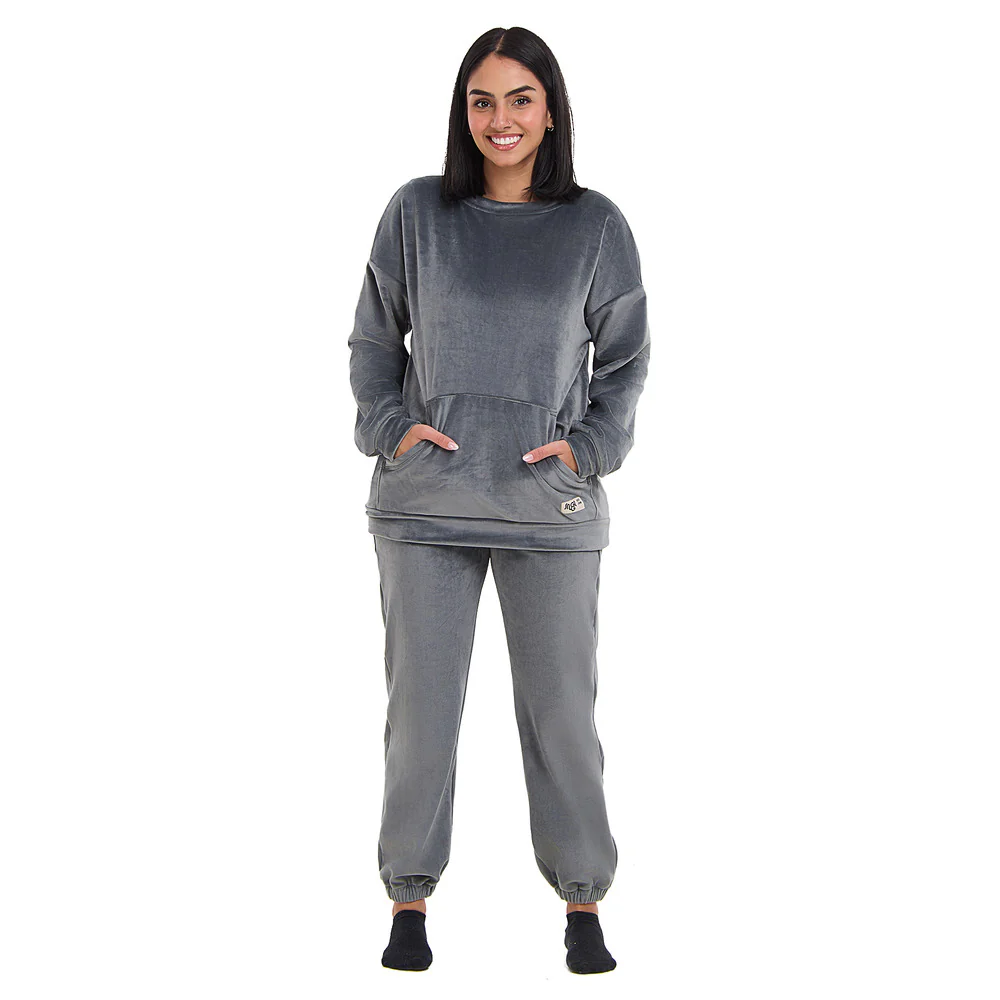 Snuggs women pajama Grey Set - Image 2