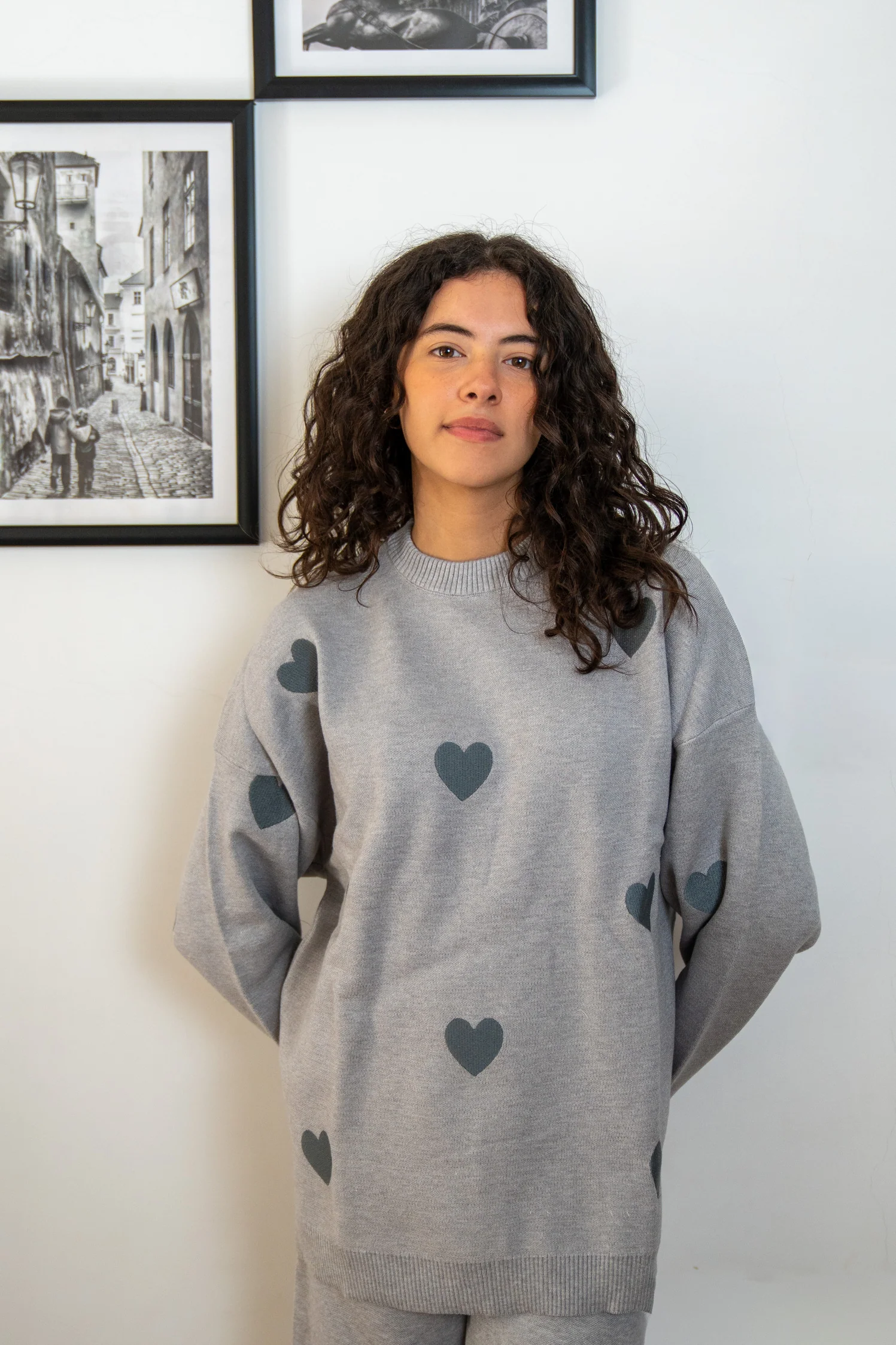 Snuggs women winter Knit pajama Grey - Image 3