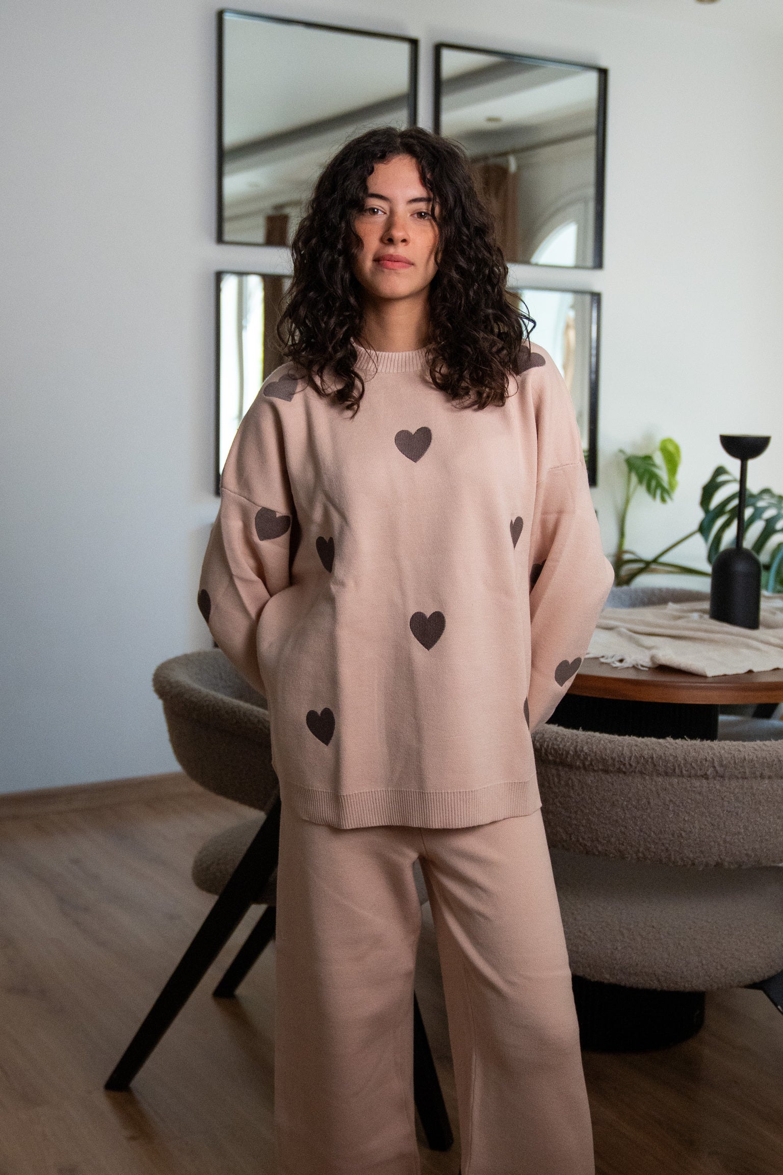 Snuggs women winter Knit pajama Nude - Image 3