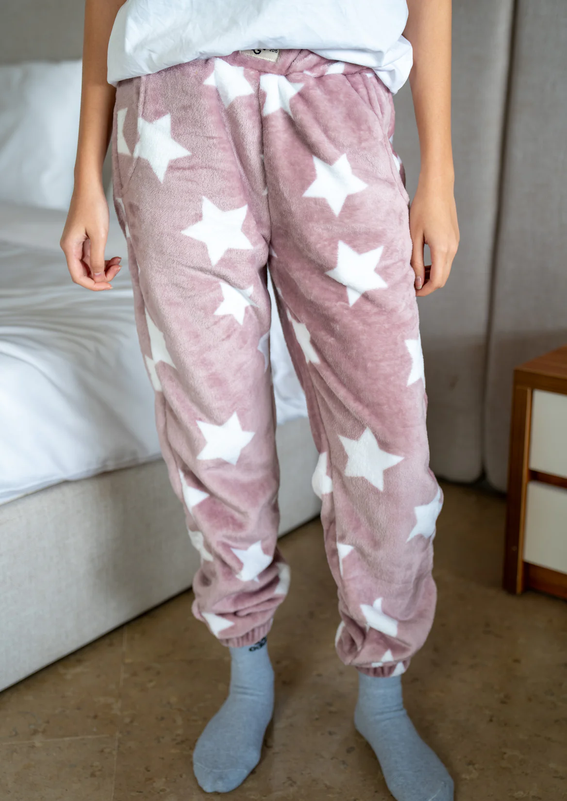 Unisex winter Stars Lilac pants - Image 2