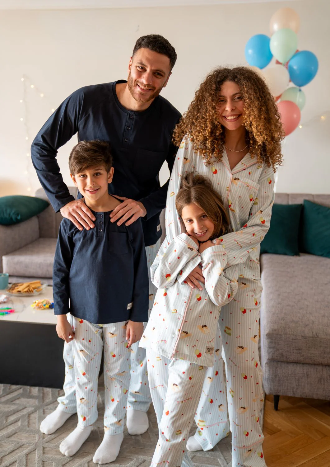 Women Eid Pajama Set Buttoned shirt + pants - Image 7