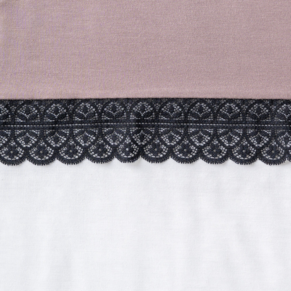 Women summer Cafe Lace Night shirt - Image 4