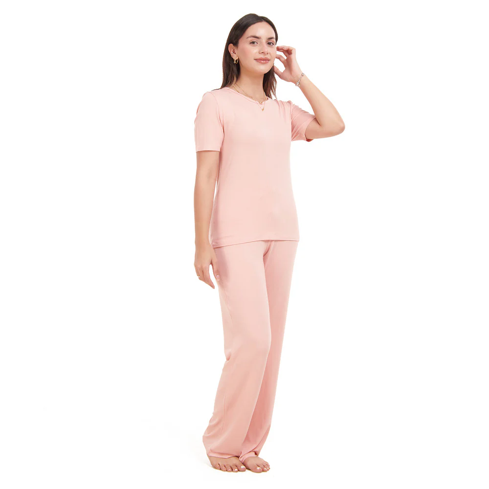 Women summer pajama set Simon shirt + Pants - Image 3