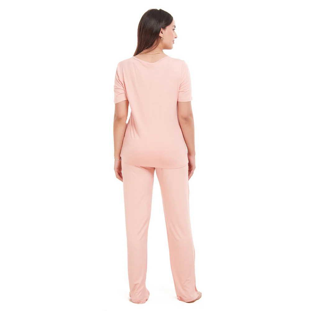 Women summer pajama set Simon shirt + Pants - Image 4