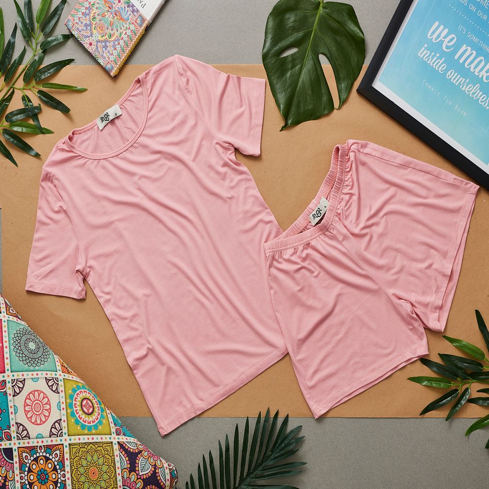 Women summer pajama set Simon shirt + shorts - Image 2