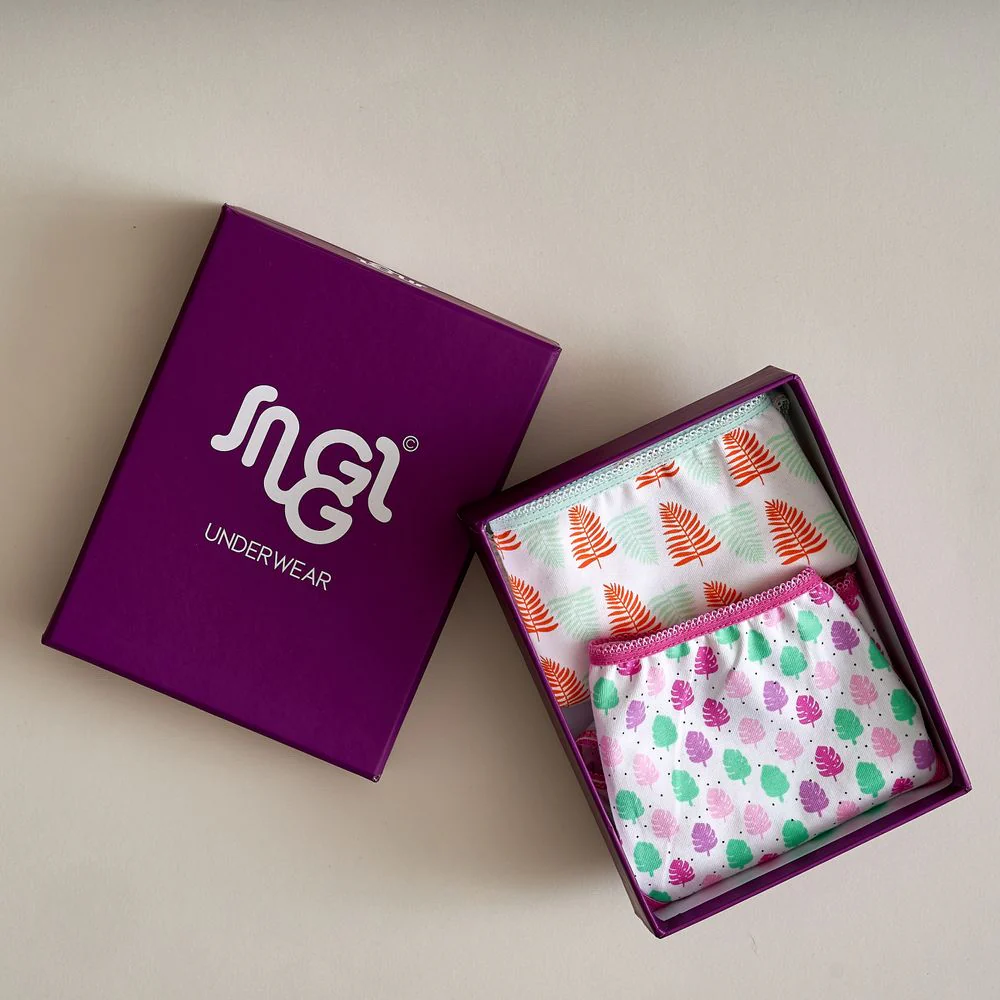 Women underwear 2 pack Patterned 2 colors - Image 2